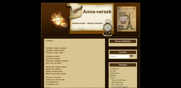 weboldal készítés - anna-versek.net