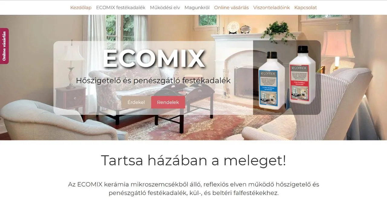 weboldal készítés - ecomix.hu